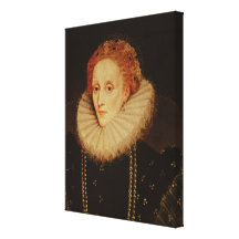 Portrait of Queen Elizabeth I Stretched Canvas Print