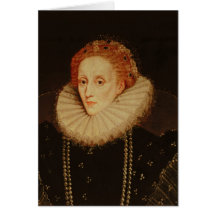 Portrait of Queen Elizabeth I Greeting Cards