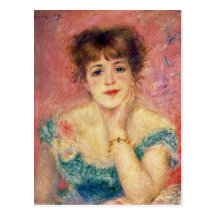 Portrait of the actress Jeanne Samary, 1877 Postcards
