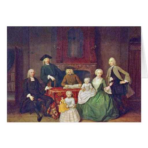 Portrait Of The Amsterdam Mennonite Brak Family [ Greeting Card