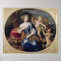 Portrait presumed to be Francoise-Athenais Poster