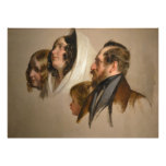 Portrait Study by Friedrich von Amerling Photo Print