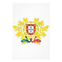 Portugal Coat Of Arms Stationery Paper