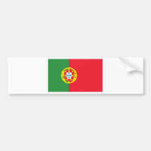 Portuguese Flag Bumper Stickers