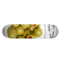Portuguese green olives skateboard deck