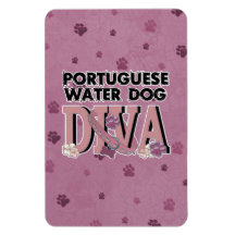 Portuguese Water Dog DIVA Flexible Magnet