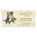 Posh Cats Wedding Photo Card Template