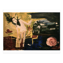 POSH PEOPLE 52X37 ACRILIC ON PAPER 2010 POST CARDS