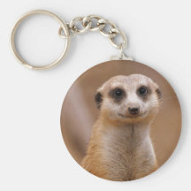 Posing Meerkat Key Chains