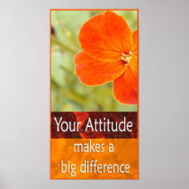 Positive Attitude Motivational Poster posters