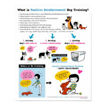 Positive Reinforcement Dog Training 16" x 20" posters