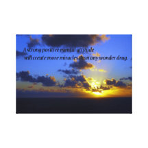 Positive Thoughts,spiritual Gallery Wrapped Canvas