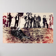 Posse Gets Outlaw 1893 - Visalia California Print