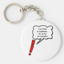 Possessive apostrophe key chain