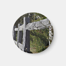 Post and Rail Fence Magnet