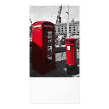 Post Box Phone box Customised Photo Card