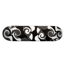Post Modern Construction in Black, White & Grey Skate Board