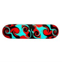 Post Modern Construction in Red, Blue & Black Skateboard