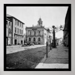 Post Office in Charleston, SC 1865 Poster