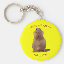 Post-Party Salute Key Chain