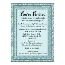 Post Wedding Reception Invitation