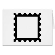 Postage stamp icon cards