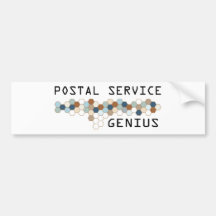 Postal Service Genius Bumper Stickers