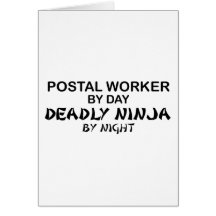 Postal Worker Deadly Ninja Cards