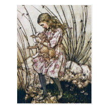 Postcard: Alice and Wonderland - Pig & Pepper