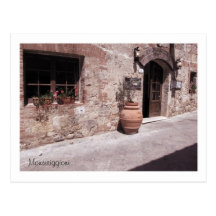 Postcard - Along a Street in Monteriggioni