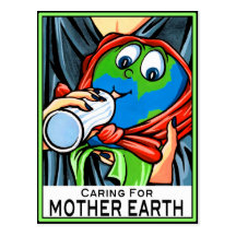 Postcard: "Caring for Mother Earth"