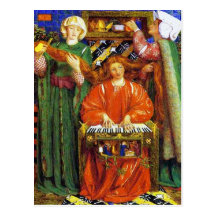 Postcard:  Christmas Carol - by Rossetti
