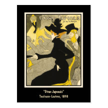 Postcard: Divan Japonais by Toulouse-Lautrec