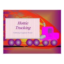 Postcard - Hottie Trucking