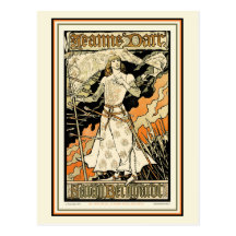 Postcard:  Jeanne d'Arc, Sarah Bernhardt
