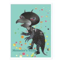 Postcard Monster's balls