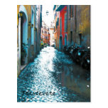 Postcard - Motorcycle Lane (funky colour)
