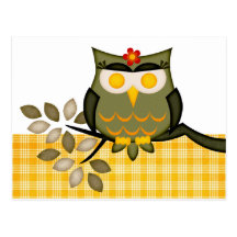 Postcard Owl in the Tree