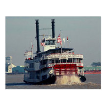 Postcard Paddle Steamer Natchez New Orleans LA