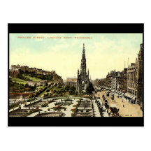 Postcard, Princes Street, Edinburgh