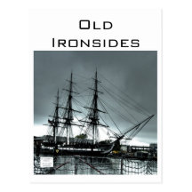 Postcard - USS Constitution Blue Tone