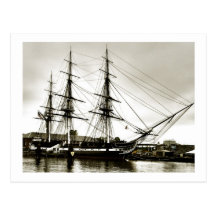 Postcard - USS Constitution Sepia