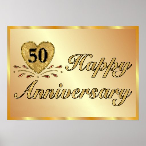 poster-50th-anniversary-gold-zazzle