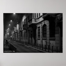 Poster: A Street in Milan, Italy