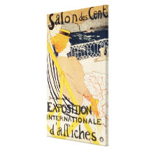 Poster advertising the Exposition Stretched Canvas Print