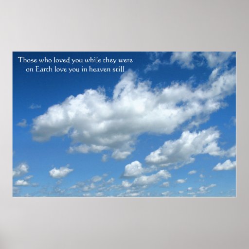 Poster - comfort and hope to bereaved
