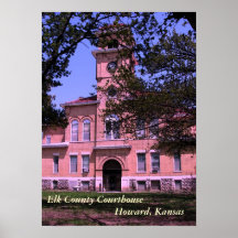 Poster: Elk County Courthouse Howard, Kansas