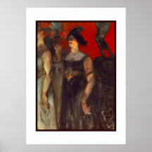 Poster Famous Artists Henri de Toulouse Lautrec