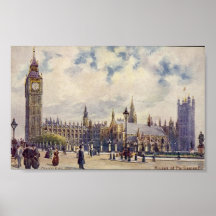 Poster - Houses of Parliament, London