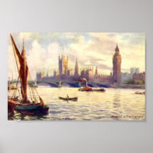 Poster - Houses of Parliament, London